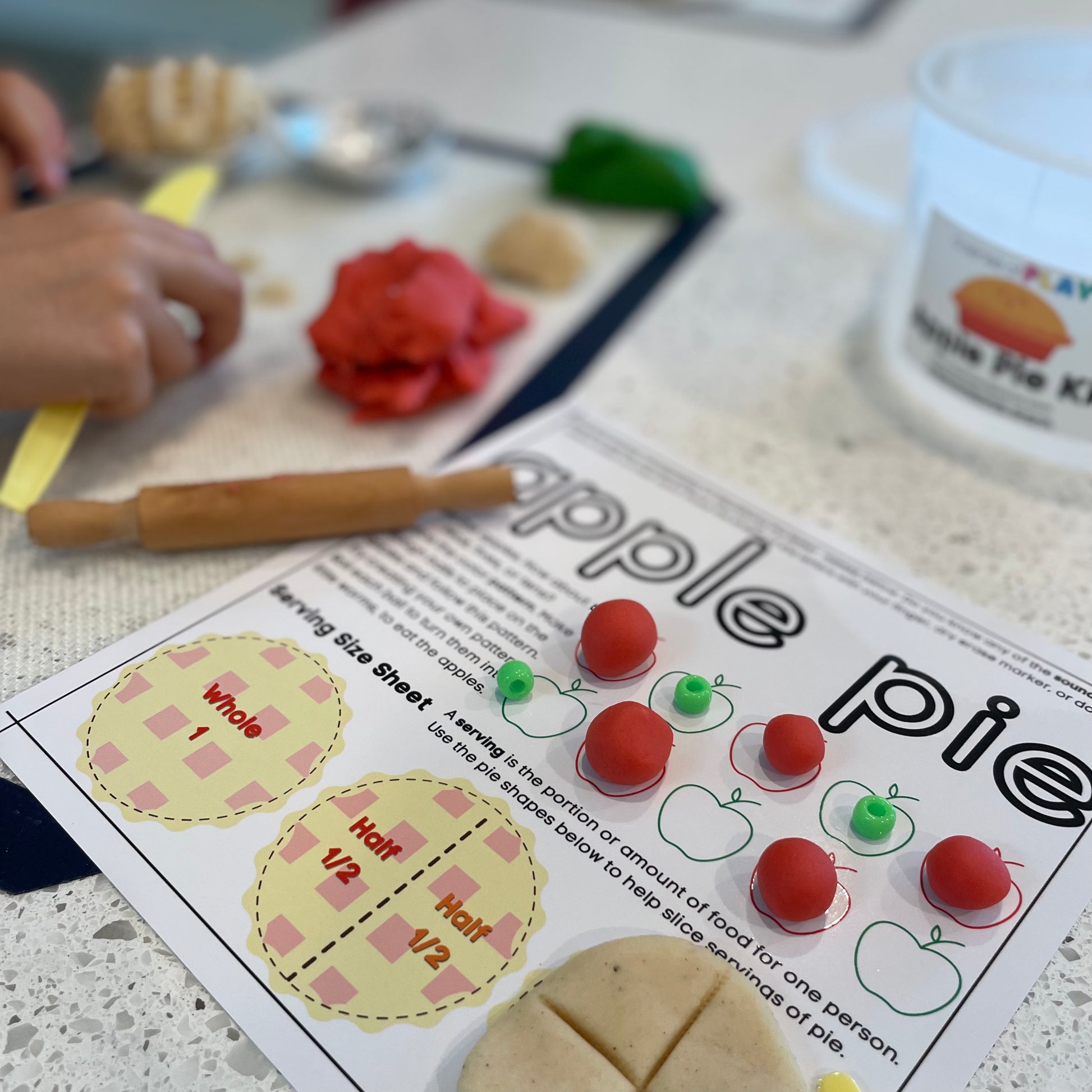 Felt Apple Pie Making Toy Kit